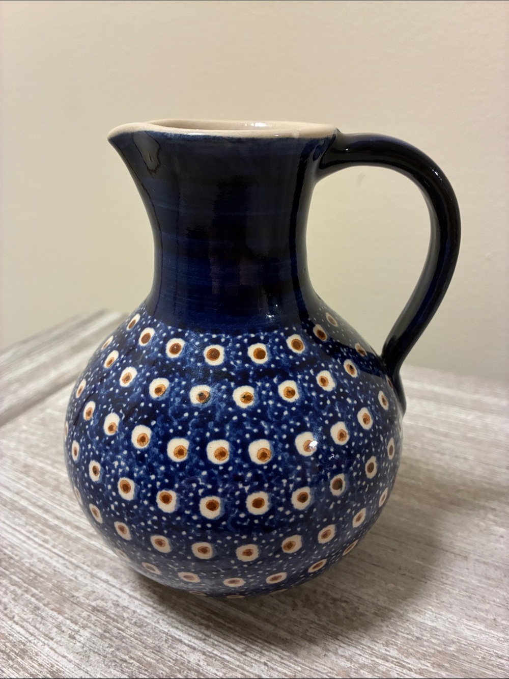 Polish Pottery Pitcher